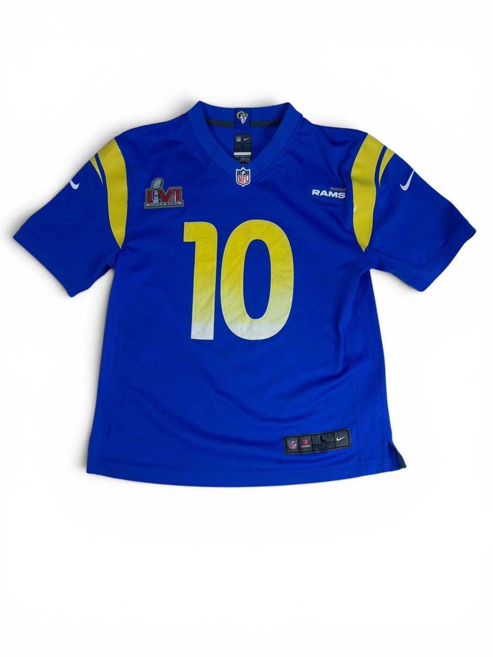 Nike Cooper Kupp #10 Los Angeles Rams Super Bowl LVI Youth Large Jersey Blue